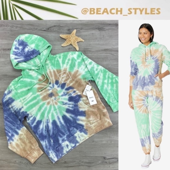 🔆RVCA🔆 ALL THE WAY HOODIE SWEATSHIRT - Picture 1 of 14